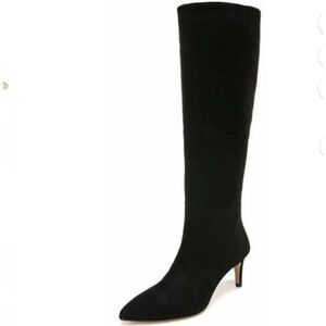 Sam Edelman Black Suede Tall Boots